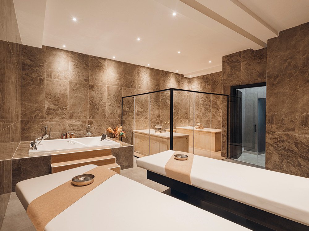 Spa suite — couples treatment room